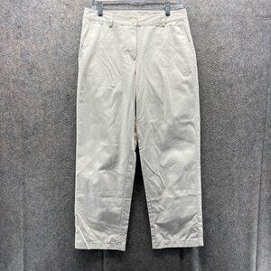 LL Bean Pants Womens 6 Khaki Favorite Fit Chino Straight Leg Cotton Casual